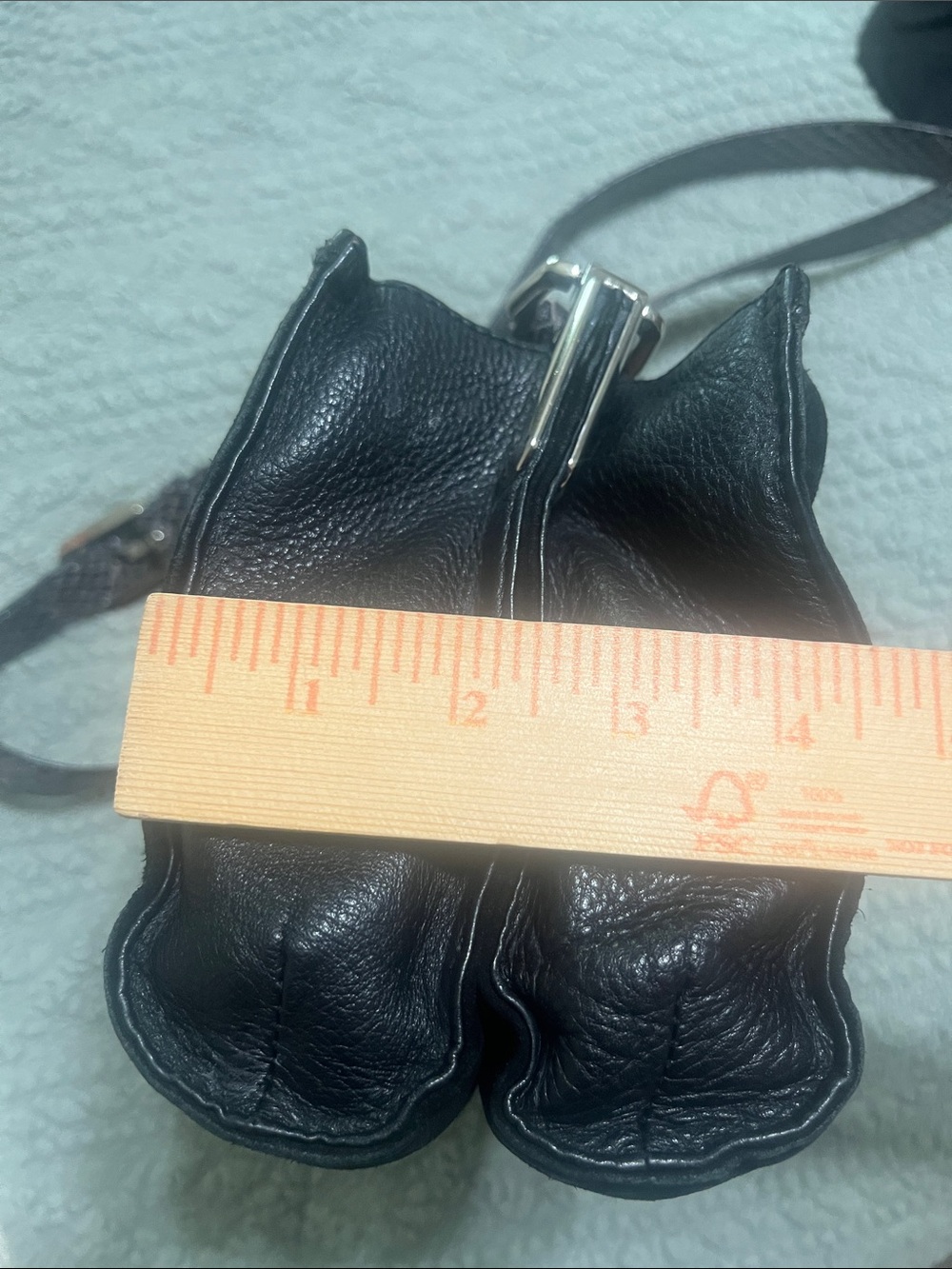 B. Makowsky Leather Black Fringe Crossbody Bag - Stylish Leather & Suede Bag - Picture 12 of 14